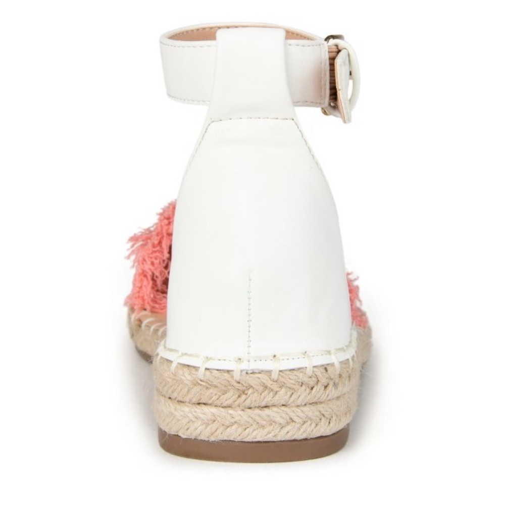 Journee Collection Tristeen Espadrille Sliver Wedge Sandals Pink,Size 6.5 NIB - Picture 5 of 15
